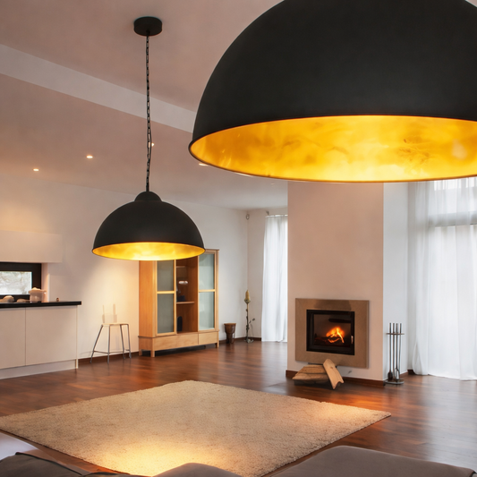 Luxury ceiling pendant light over modern kitchen island