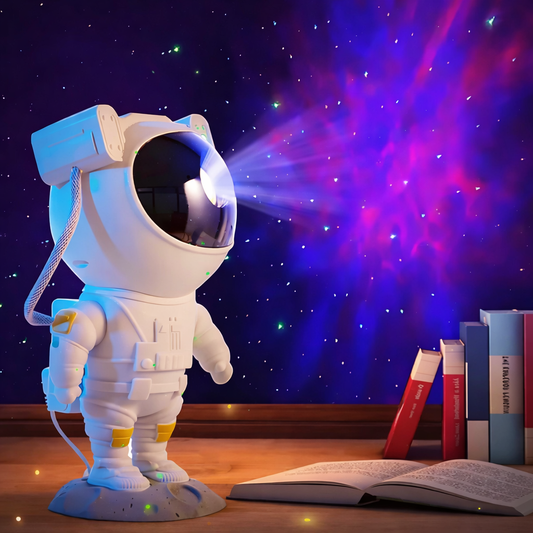 Star and nebula projector lamp with remote control