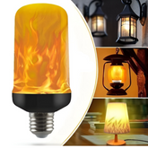 LED Flame Effect Light Bulbs - 4 Modes with Upside Down Effect for Atmospheric Lighting