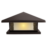 Gate Lamp Unbreakable Pillar Globe for Garden