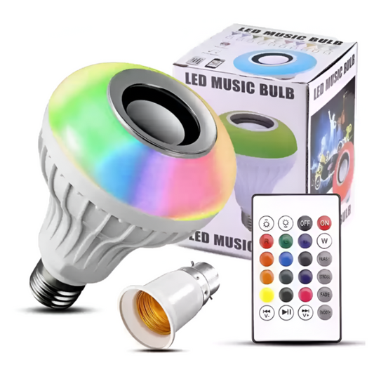 3-in-1 Music LED Bulb with Bluetooth Speaker & Remote