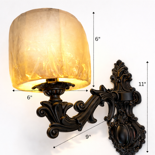 Vintage baroque wall light for bedroom and hallway décor
