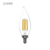 Soft White Candle Lights - Clear Decorative Bulbs for Warm Ambient Lighting