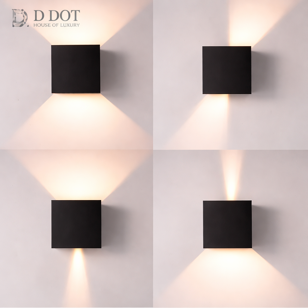 Minimalist LED wall lamp with soft ambient illumination