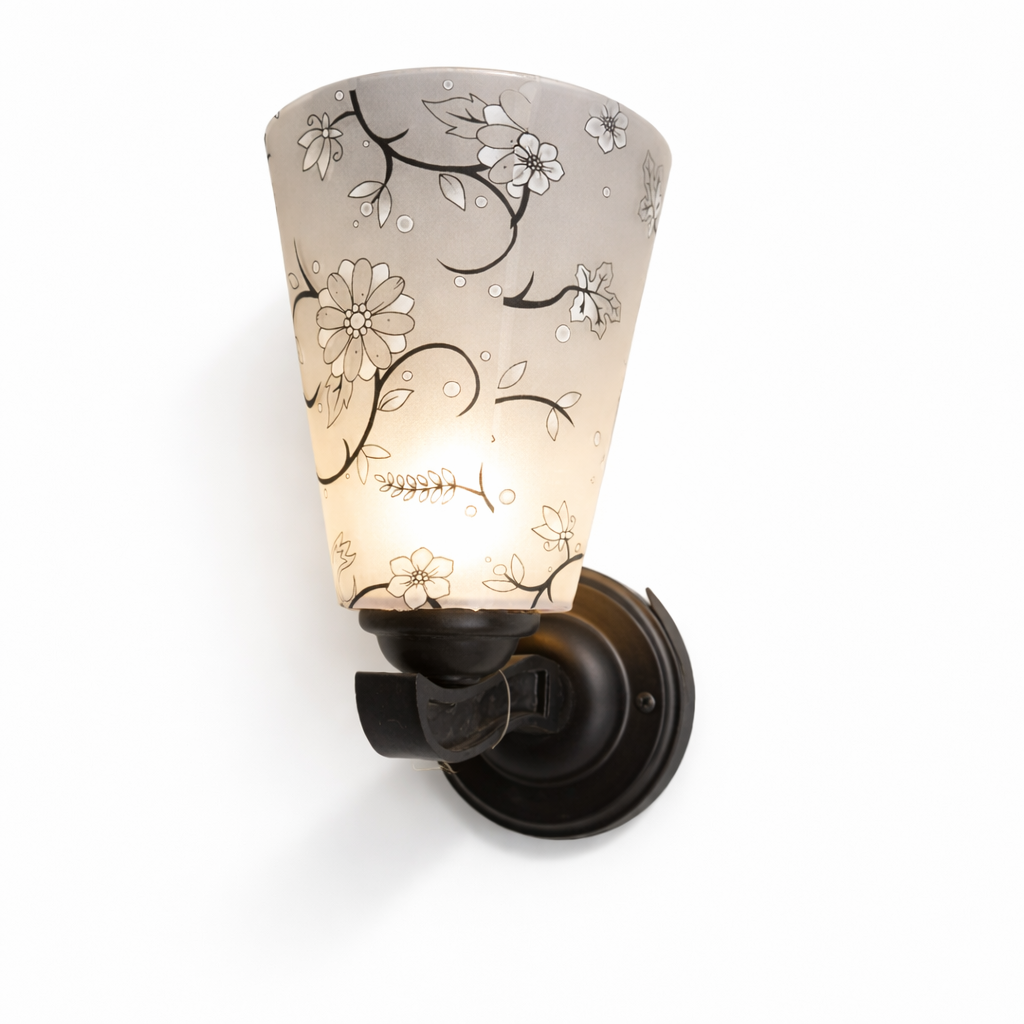 Modern wall sconce with frosted glass for bedroom lighting 2