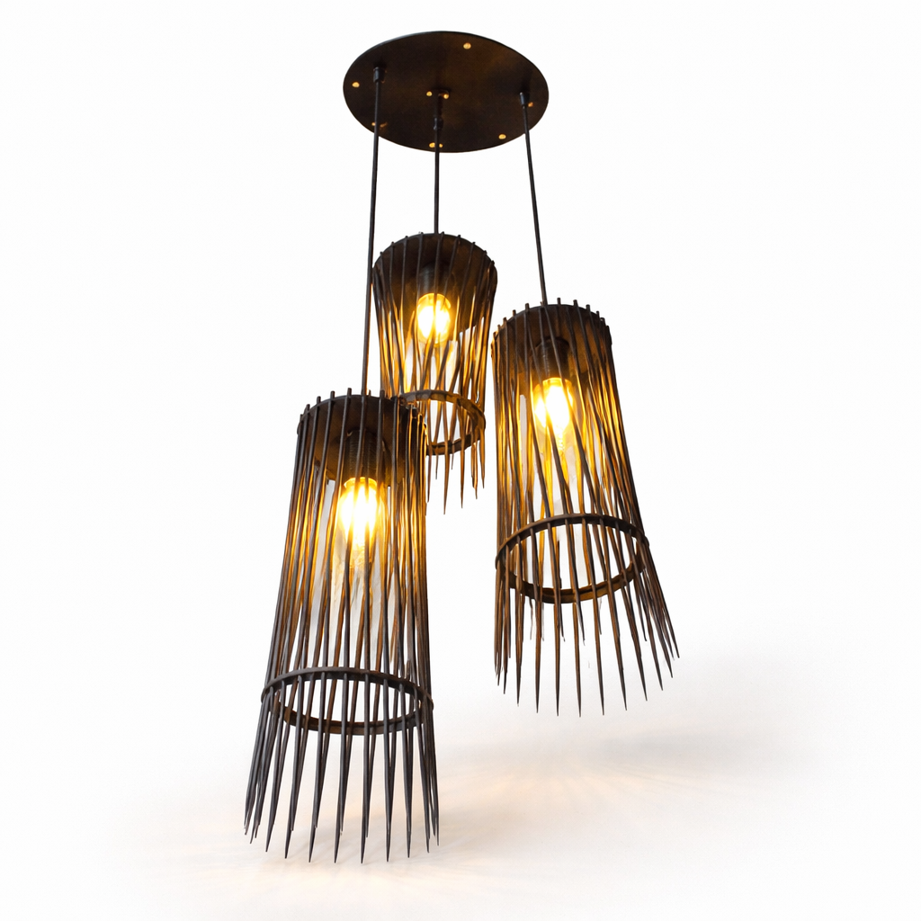 Modern black pendant ceiling light for contemporary interiors