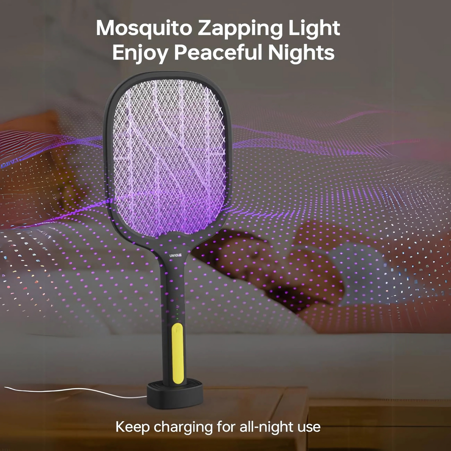 Portable Rechargeable Mosquito Zapper Racket