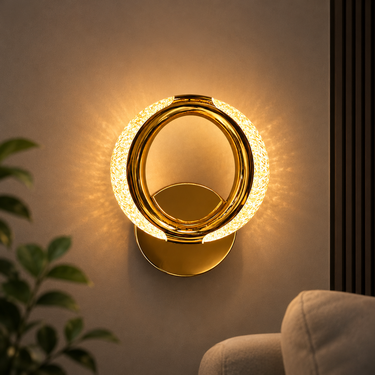 Modern Crystal LED Wall Sconce Light for Luxury Interiors