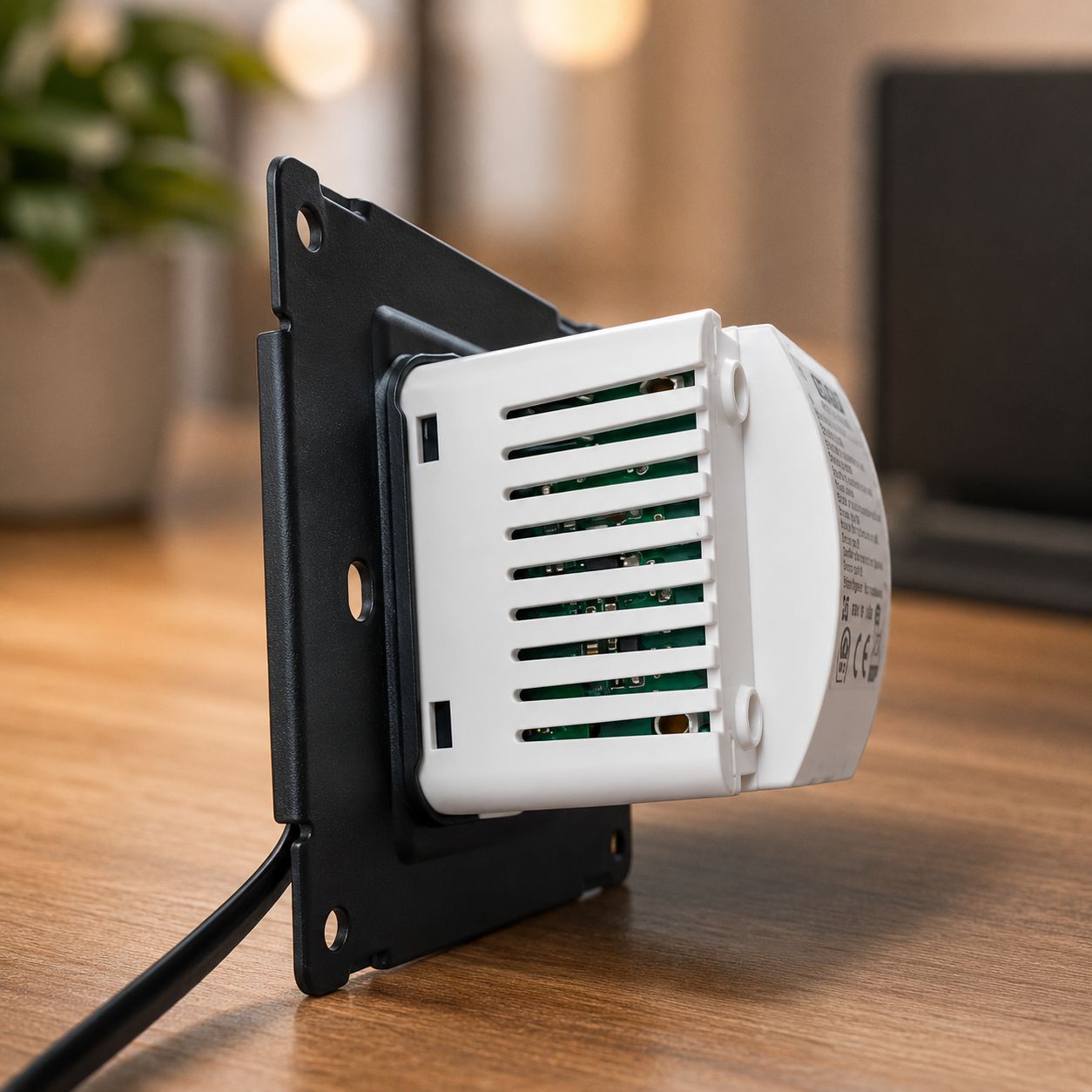 Retractable USB Charging Wall Socket with Type-C & Lightning Cables