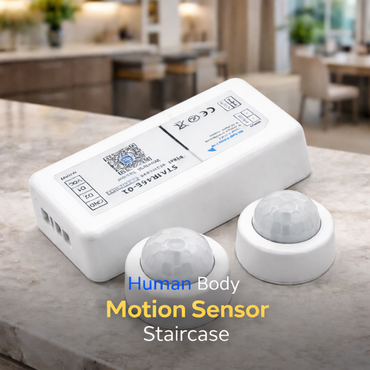 Human Body Motion Sensor on a kitchen counter with a blurred background
