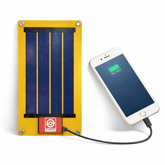 “Portable solar charger with monocrystalline waterproof design outdoors”