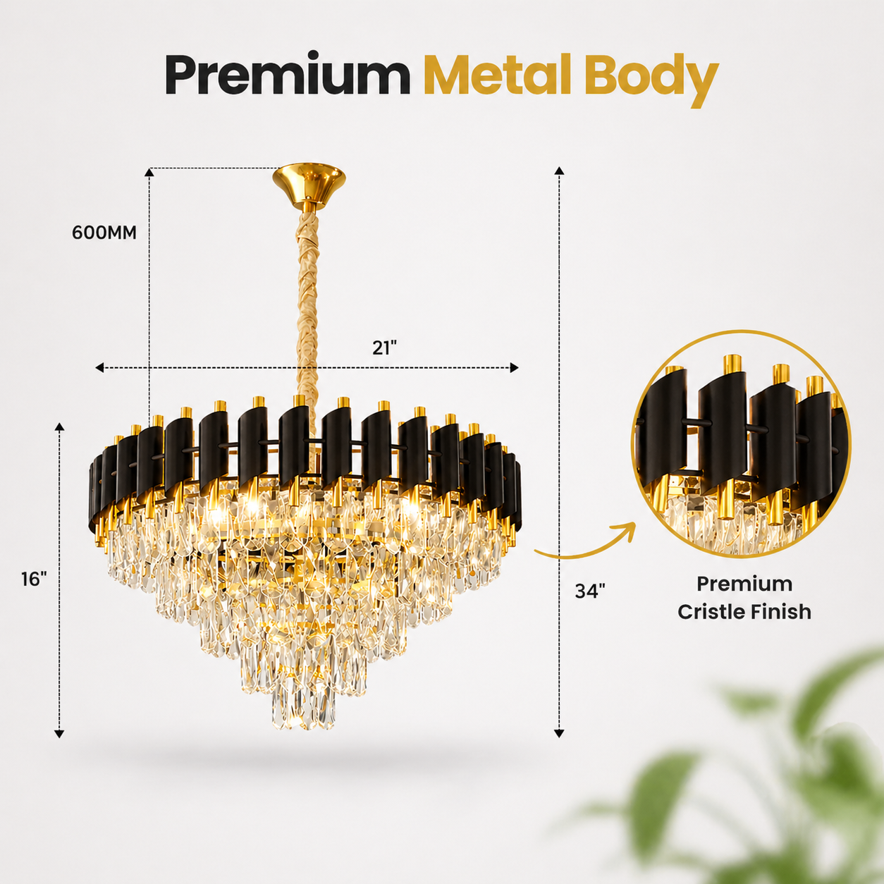 decorative crystal chandelier warm lighting dining room ambiance
