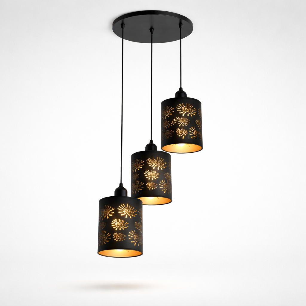 Decorative glass pendant chandelier for modern kitchen lighting