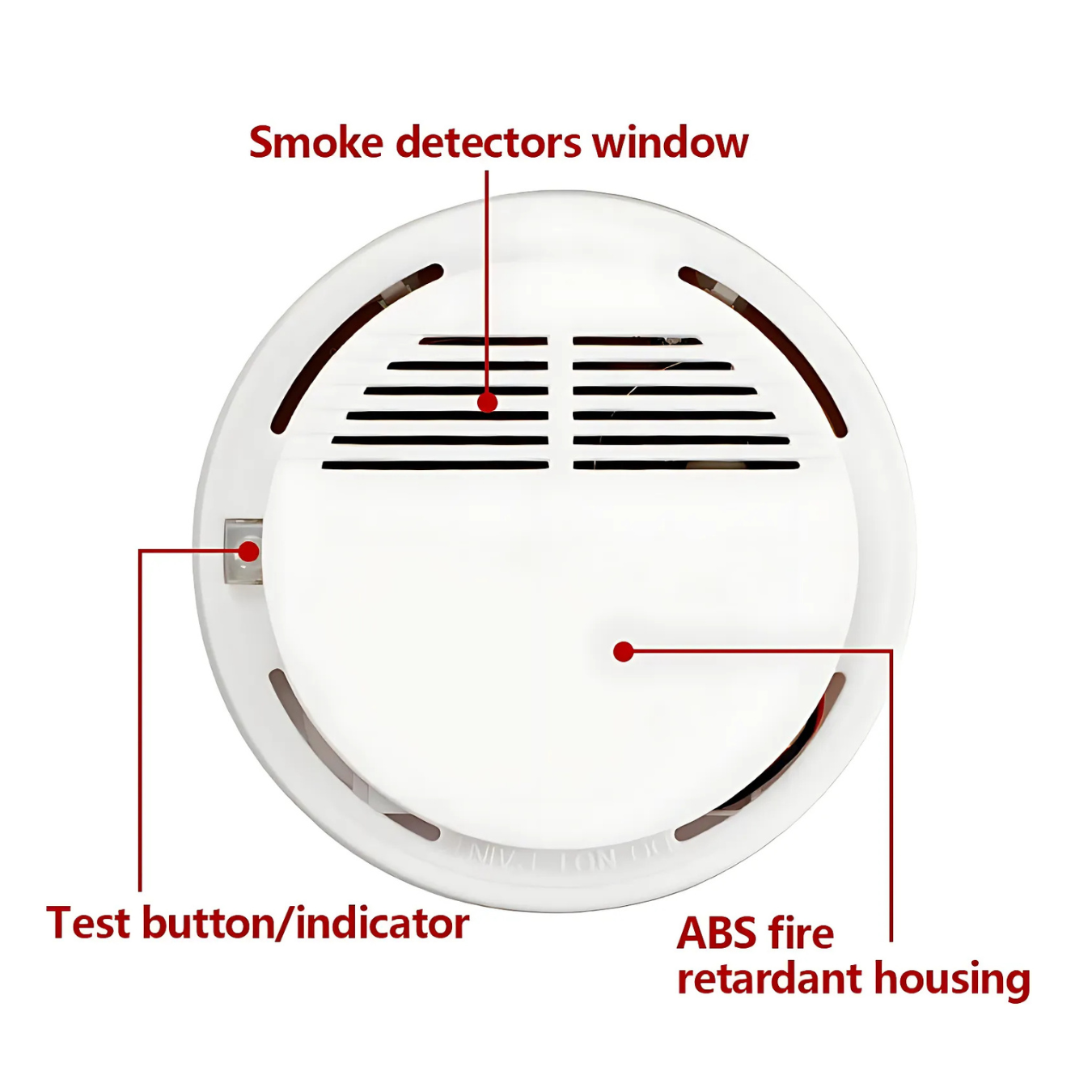 Fire Alarm Detector for Home Office Security Photoelectric Smoke Alarm