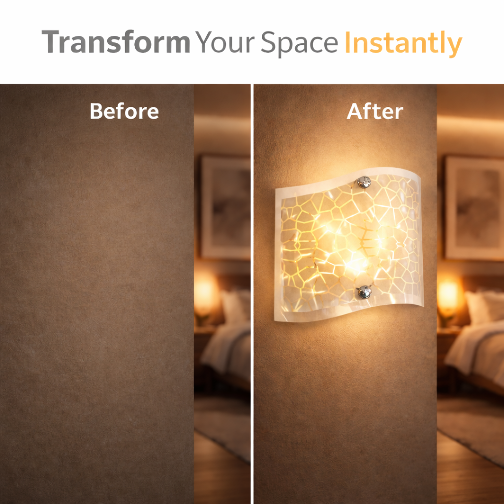 Easy installation guide for modern glass wall light fixture