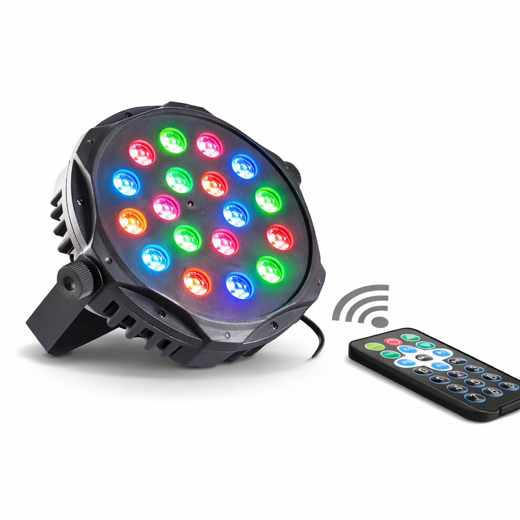 RGB LED PAR stage light with remote control for events