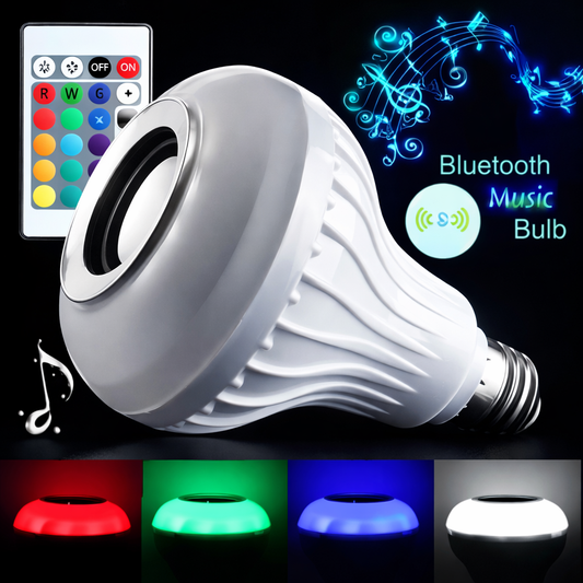 Bluetooth speaker light bulb with remote control for home