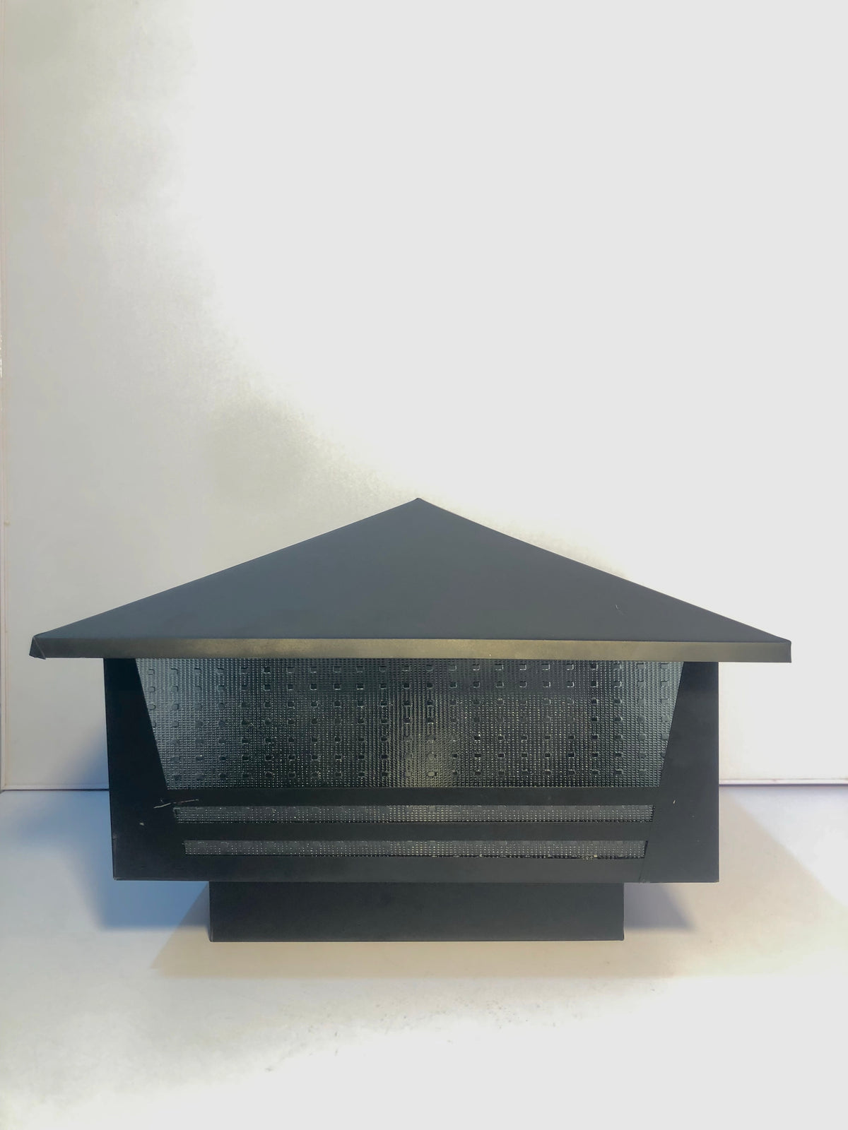 Modern Square Outdoor Lamp – Matte Black