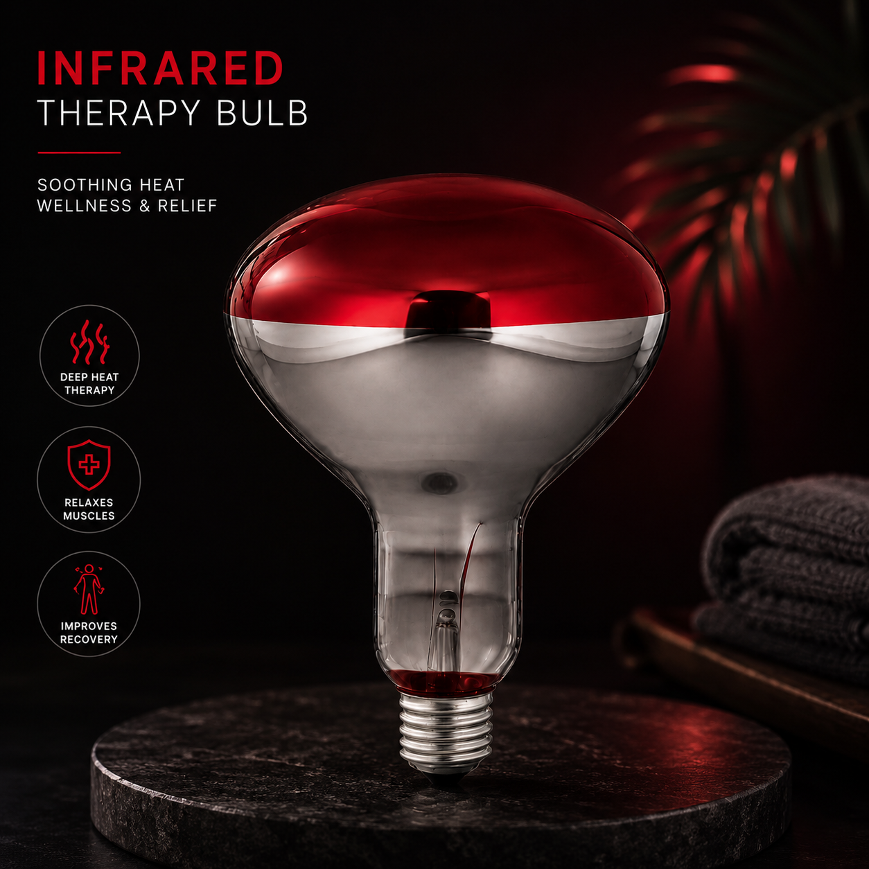 Infrared Heat Therapy Bulb – Pain Relief & Blood Circulation Support