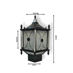 Outdoor Aluminum Post Lamp Light for Fence Deck Patio Garden Decor