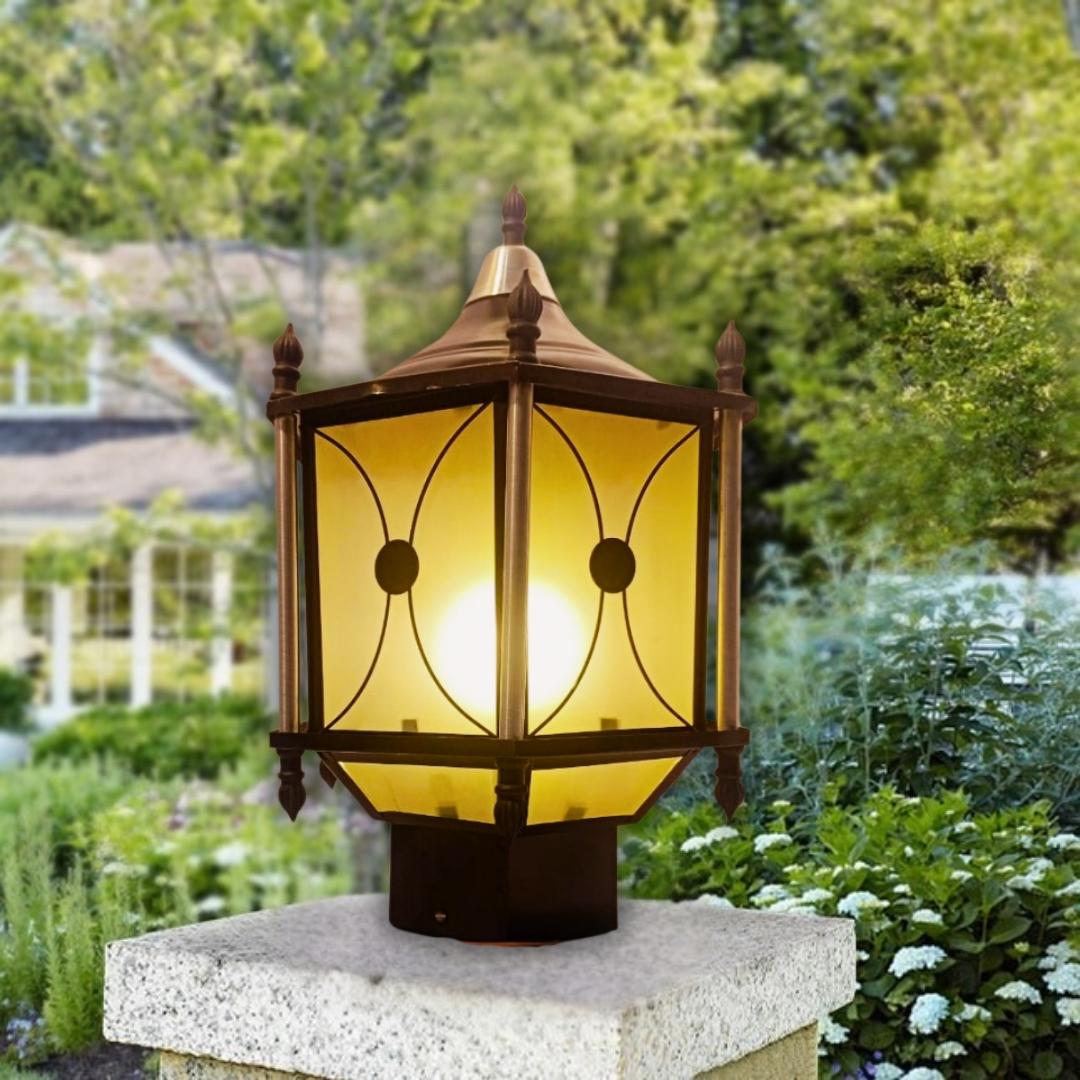 Outdoor Aluminum Post Lamp Light for Fence Deck Patio Garden Decor