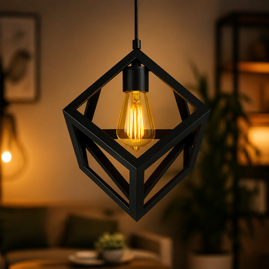 Modern Metal Pendant Light for Dining Room Warm Ambient Glow