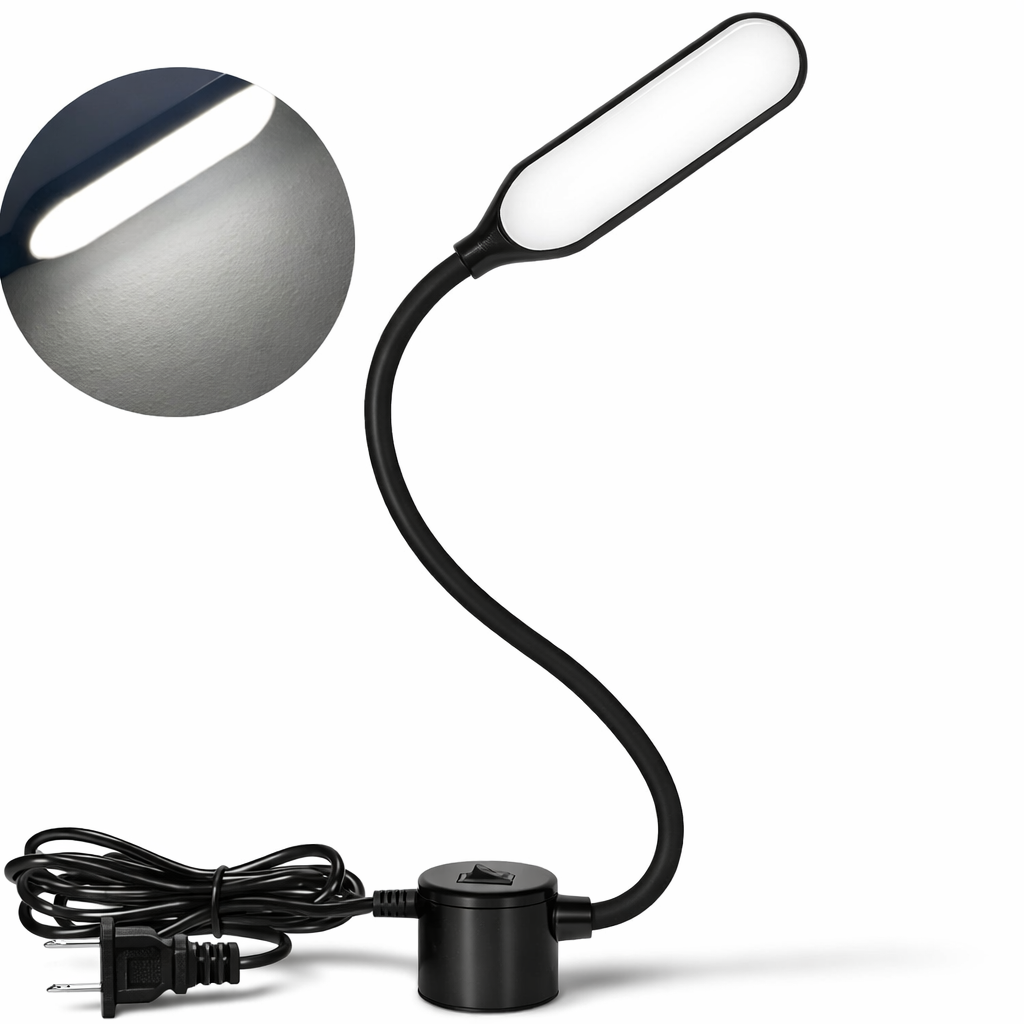 Industrial sewing machine lamp with bright LED panel