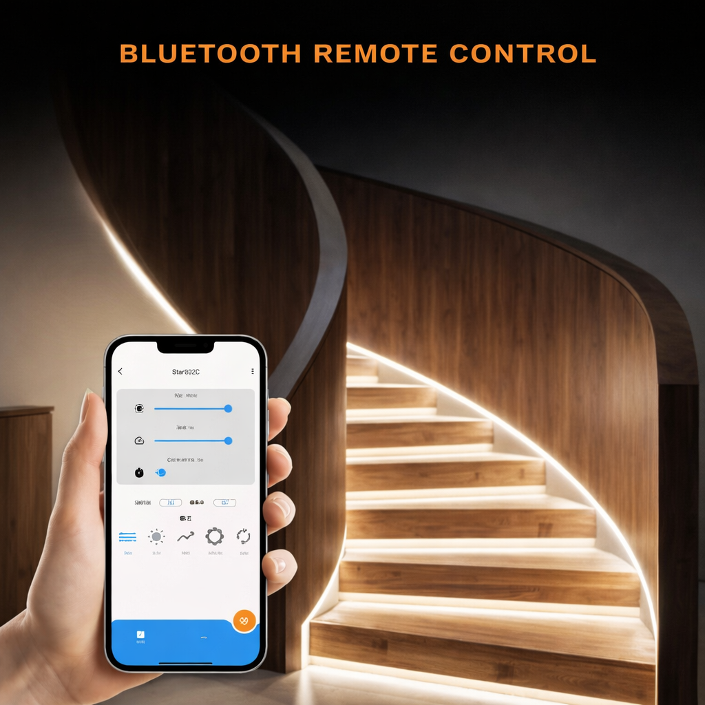 Product parameters of LED staircase controller and motion sensors