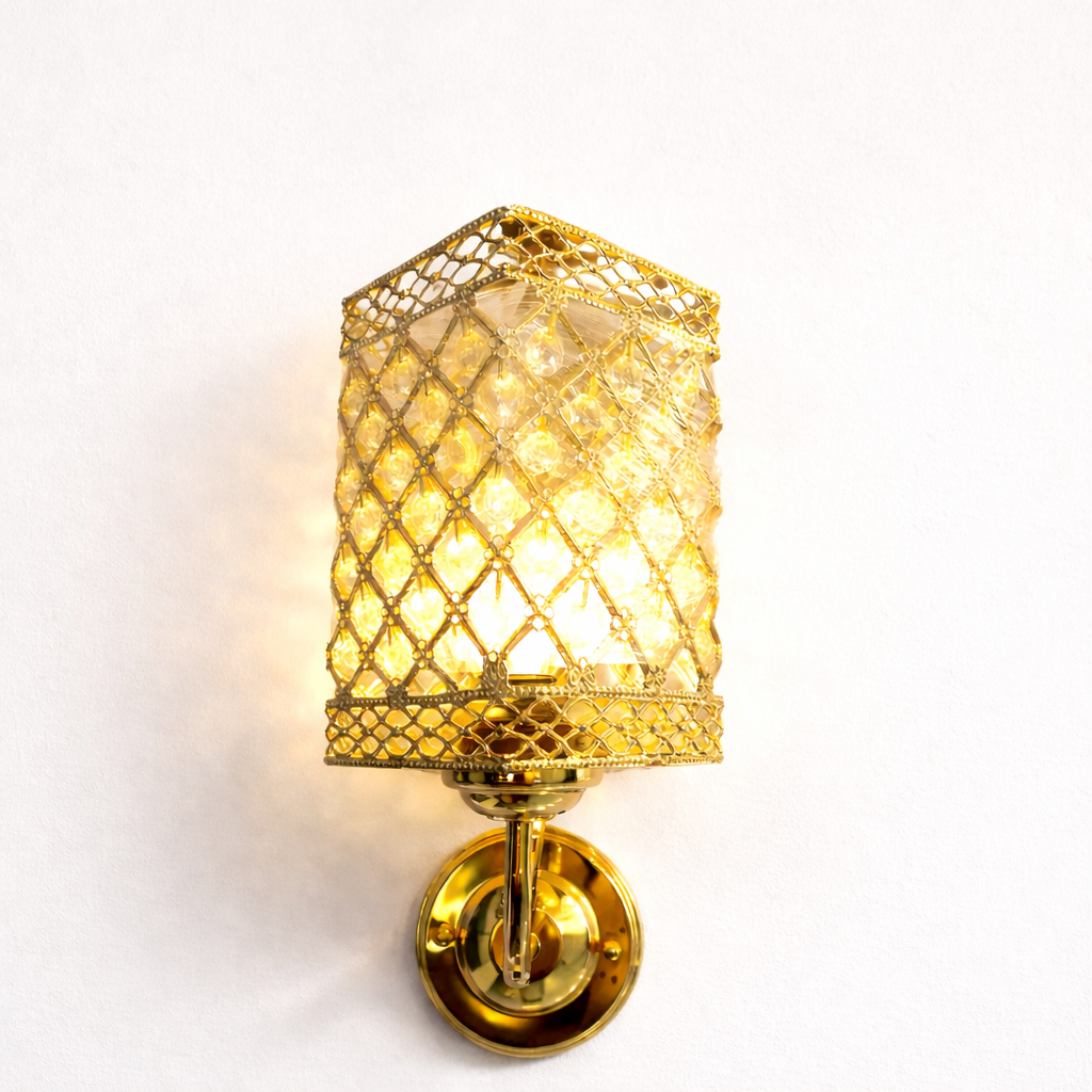 Luxury gold wall light fixture for modern living room