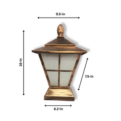 European Outdoor Pillar Light Gate Lamp Aluminum Rustproof