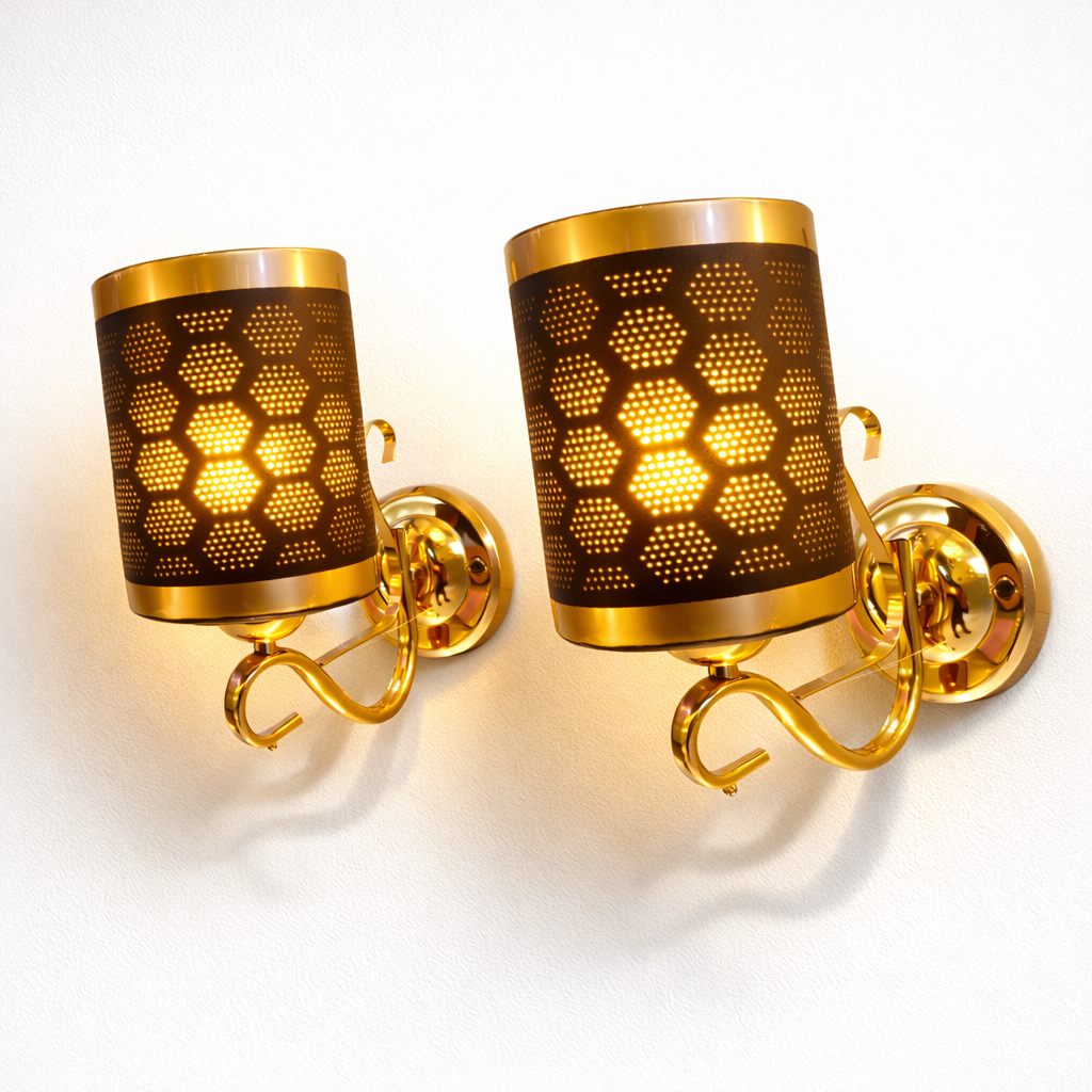 Modern gold wall light for bedroom ambient lighting