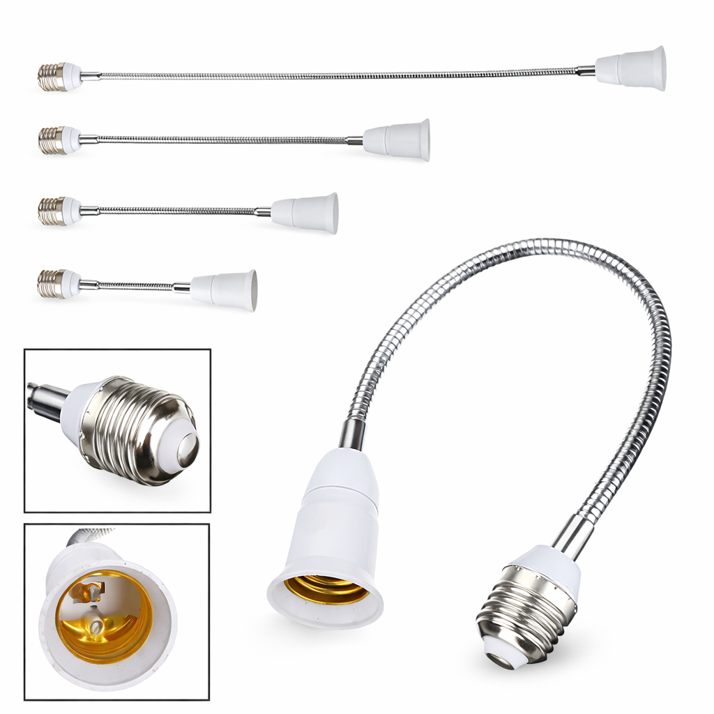 Adjustable E27 spring bulb holder 9 inch