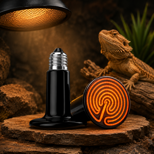 Ceramic Infrared Heat Emitter Bulb 100W for Reptile Heating