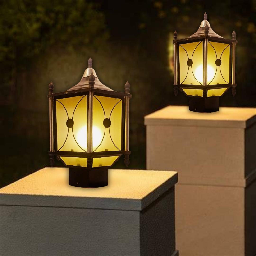Outdoor Aluminum Post Lamp Light for Fence Deck Patio Garden Decor