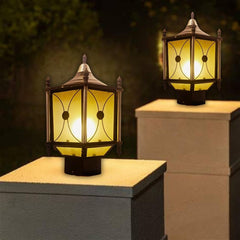 Outdoor Aluminum Post Lamp Light for Fence Deck Patio Garden Decor