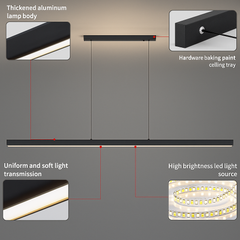 Adjustable pendant LED fixture with tri-color temperature control
