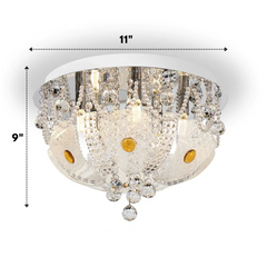 Chandelier Ceiling Lamp Color Changing with Music System, MP3 with 2 remotes.