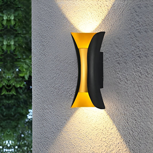 Modern Aluminium Up and Down Wall Sconce 3000K Warm White for Hallway Porch Garden