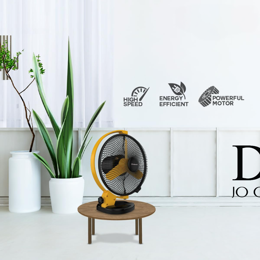 DC Multipurpose Portable 360° Fan for Home & Office