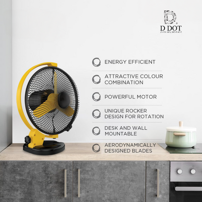 DC Multipurpose Portable 360° Fan for Home & Office