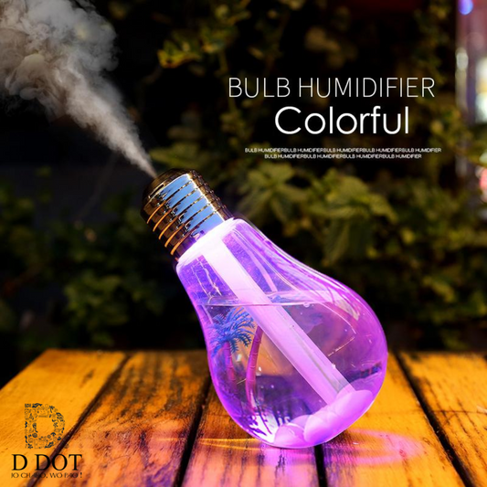 Bulb Humidifier 400 Ml 7 Colors USB Portable Spray Air Humidifier Suitable for Baby Bedroom Office Car
