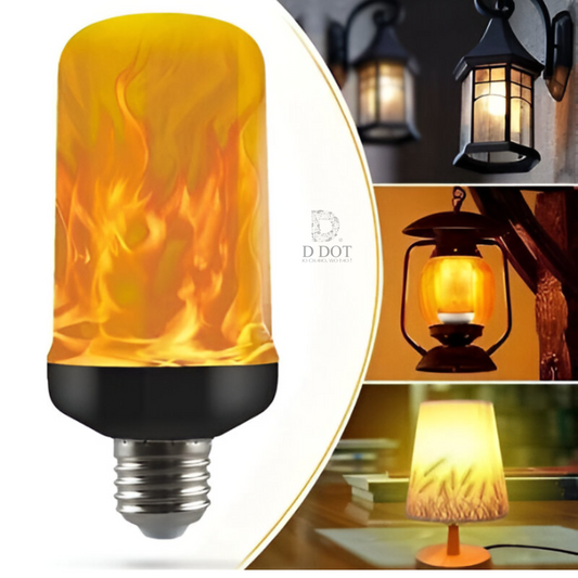 LED Flame Effect Light Bulbs with 4 Mode Upside Down Effect