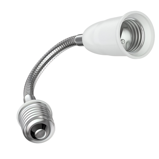 E27 to E27 Light Socket Extender Lamp Bulb Adapter Flexible Extension