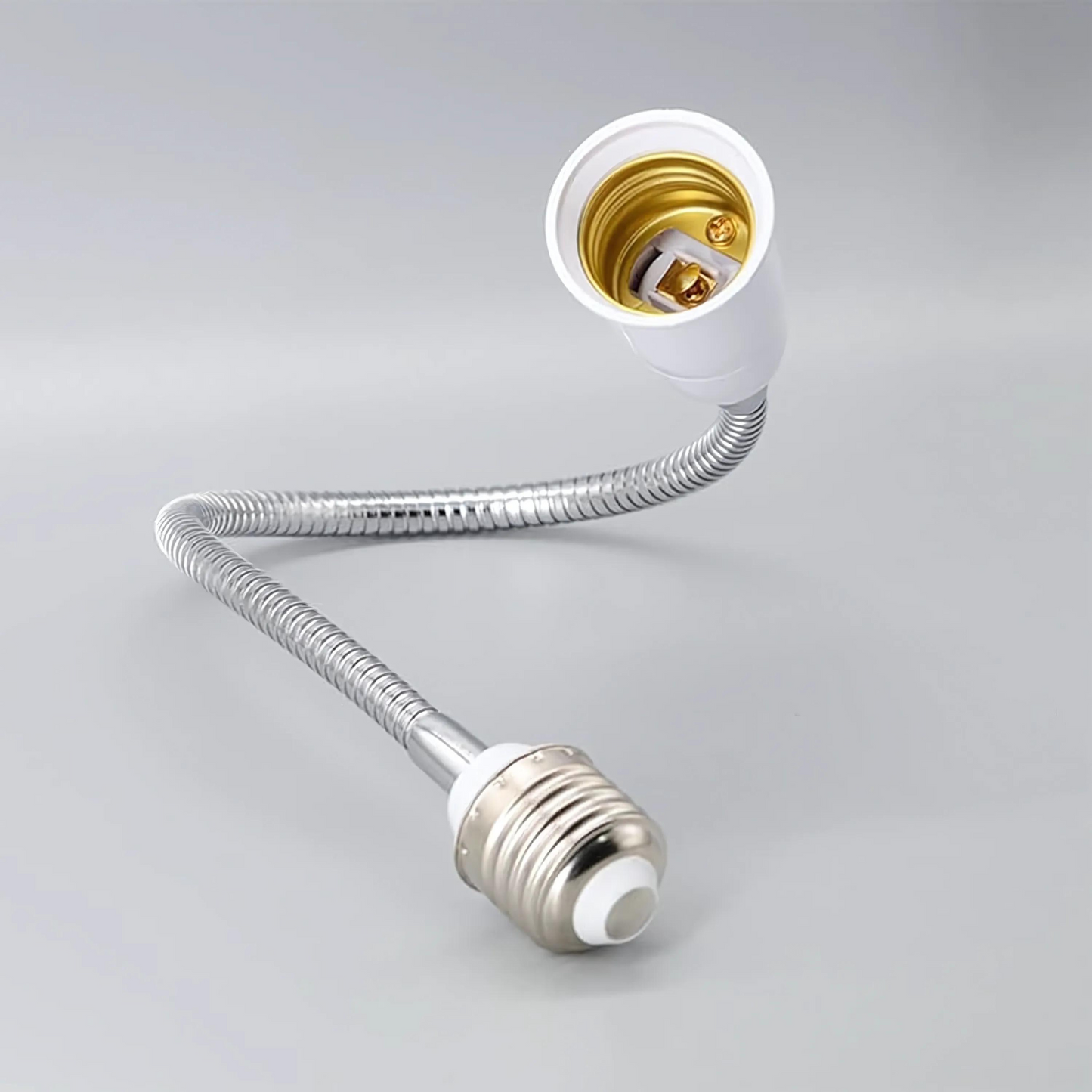 E27 to E27 Light Socket Extender - Flexible Lamp Bulb Adapter