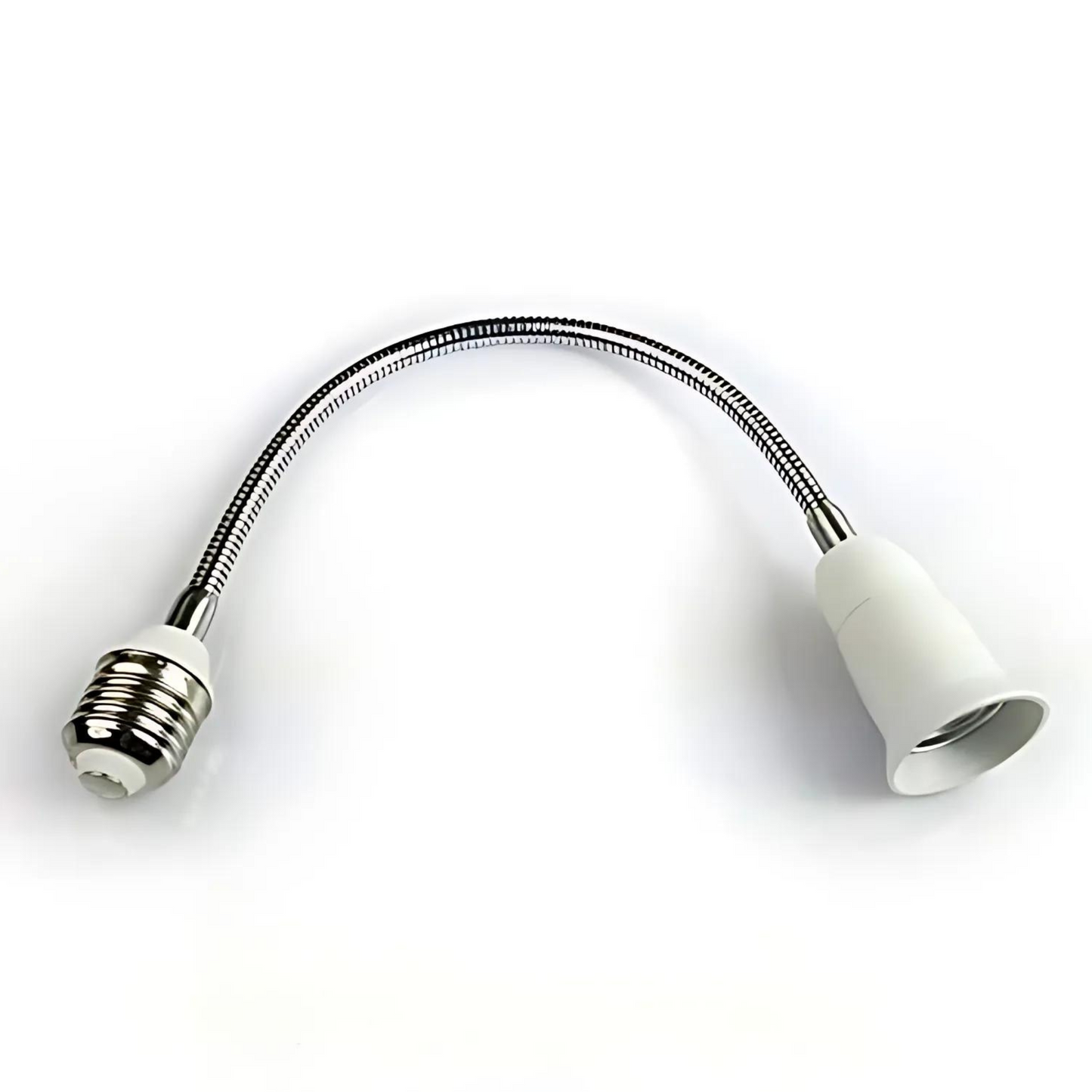 E27 to E27 Light Socket Extender - Flexible Lamp Bulb Adapter