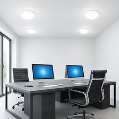 Energy-efficient recessed LED ceiling fixture for offices