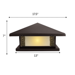 Gate Lamp Unbreakable Pillar Globe for Garden