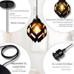Blacksmith Pendant Lighting , Mystical Ceiling Light for Kitchen