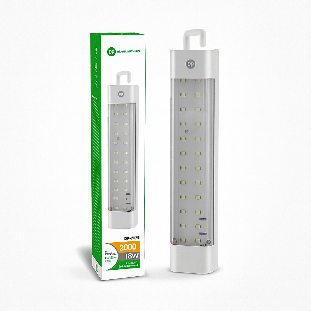 Portable LED Type-C rechargeable light with battery display