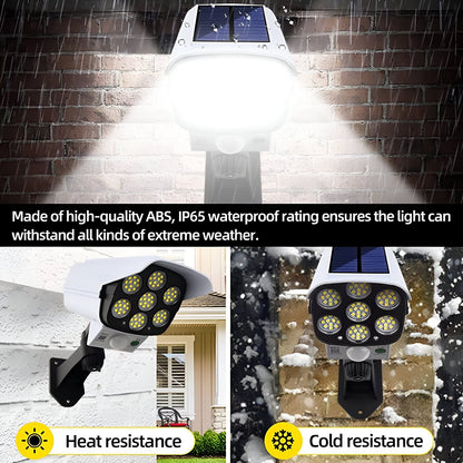 Solar Light with Motion Sensor - Dummy Camera Shaped for Outdoor Security